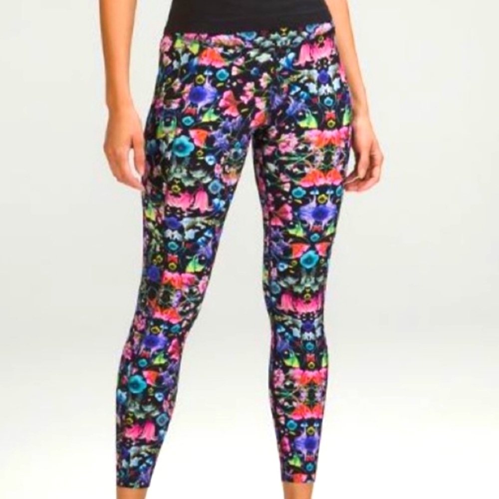 Lululemon Base Pace HR Tight 28" Brushed Floral Size 2